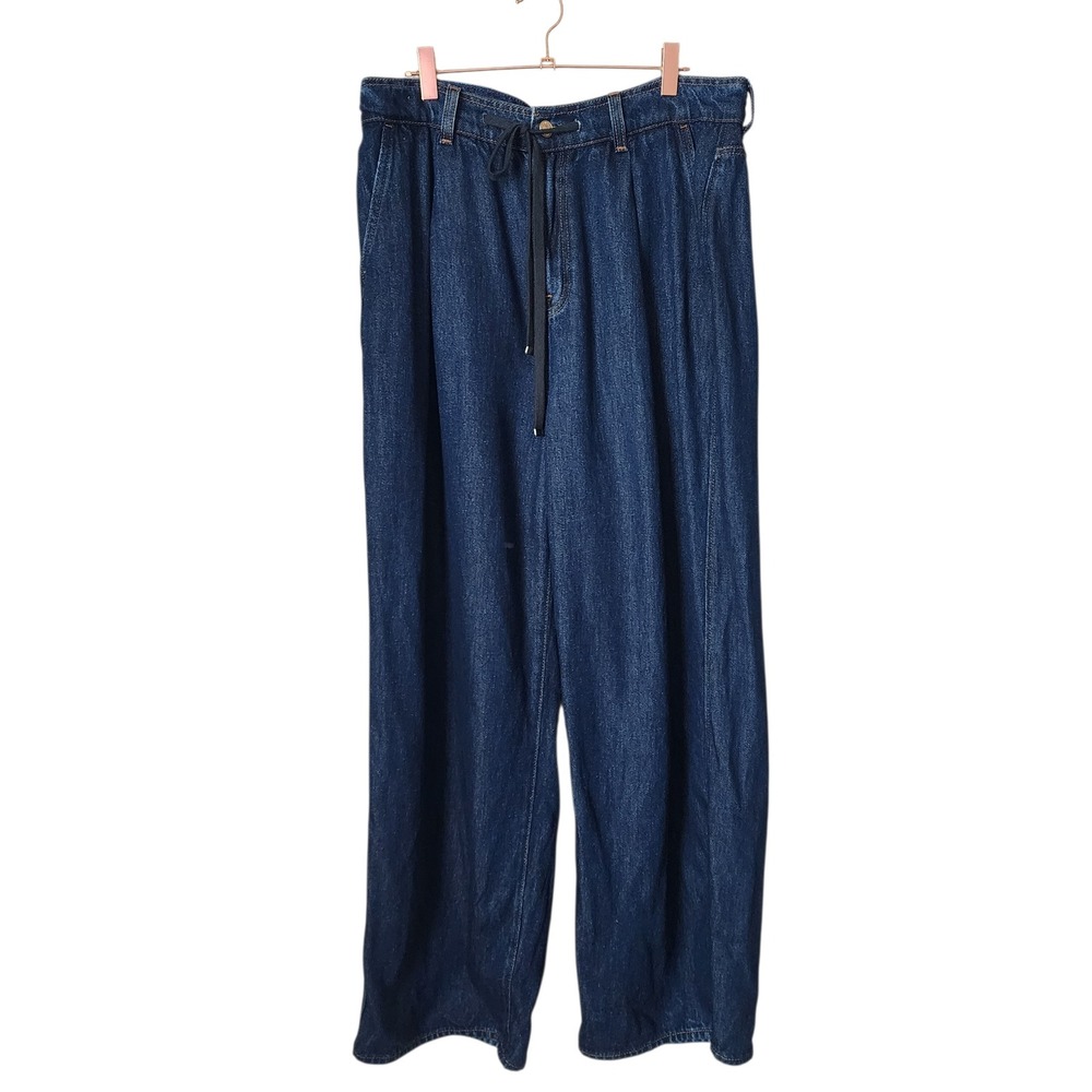 7 FOR ALL MANKIND Tilda Pant in dark wash Denim 100% Lyocell wide leg size 31